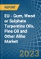 欧盟-口香糖，木材或硫酸盐松节油，松油和其他类似产品-市场分析，预测，规模，趋势和见解。更新:COVID-19影响-产品缩略图