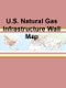 美国天然气基础设施墙地图-产品缩略图图像